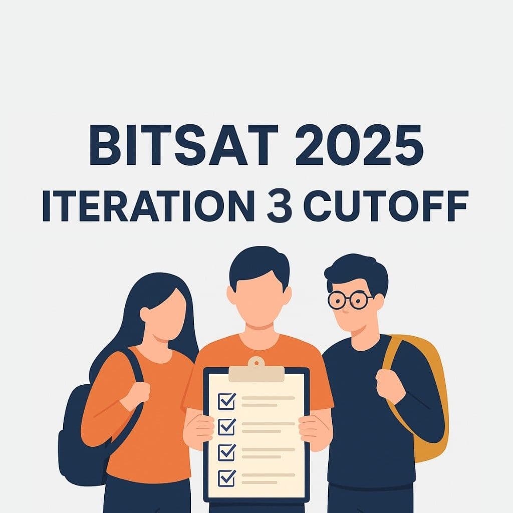 BITSAT 2025 Iteration 3 Cutoff Result – Pilani, Goa & Hyderabad