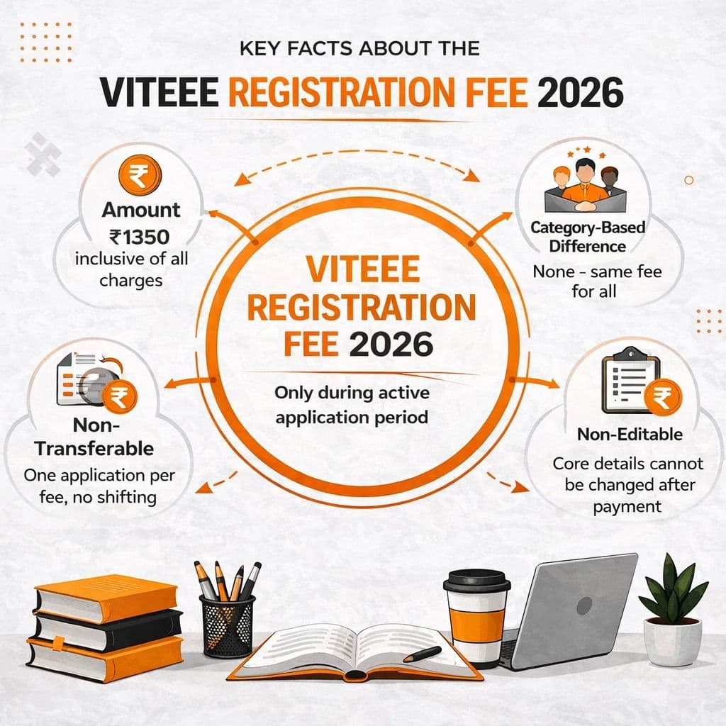 Key facts about the VITEEE registration fee 2026
