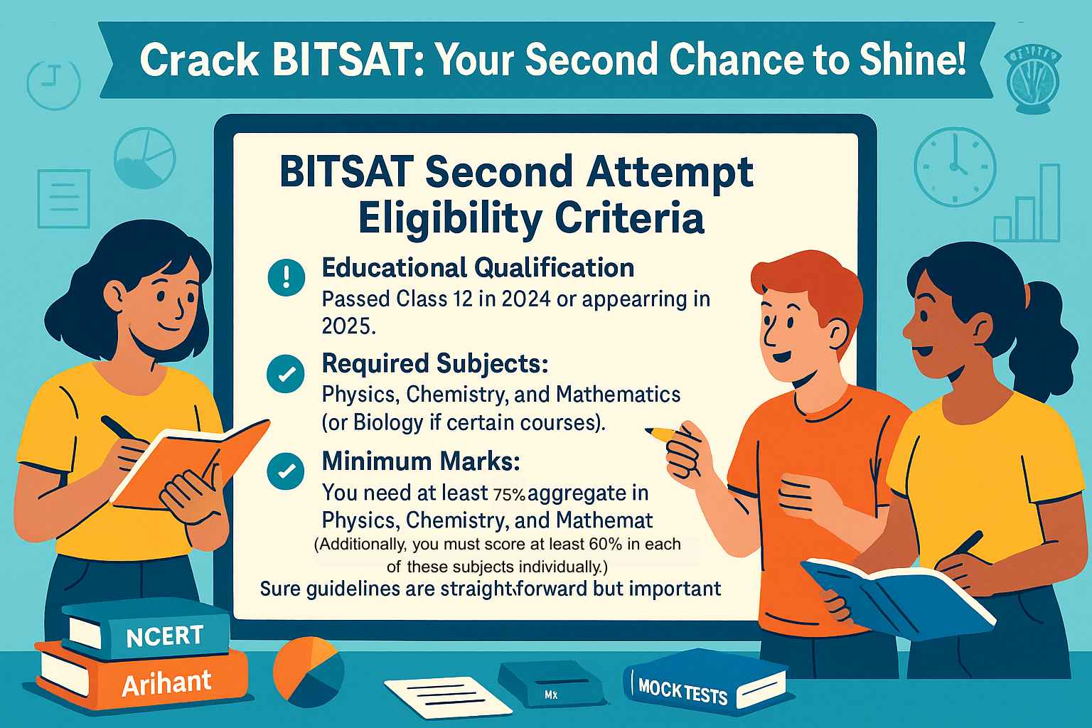 Eligibility Criteria for BITSAT Second in Attempt