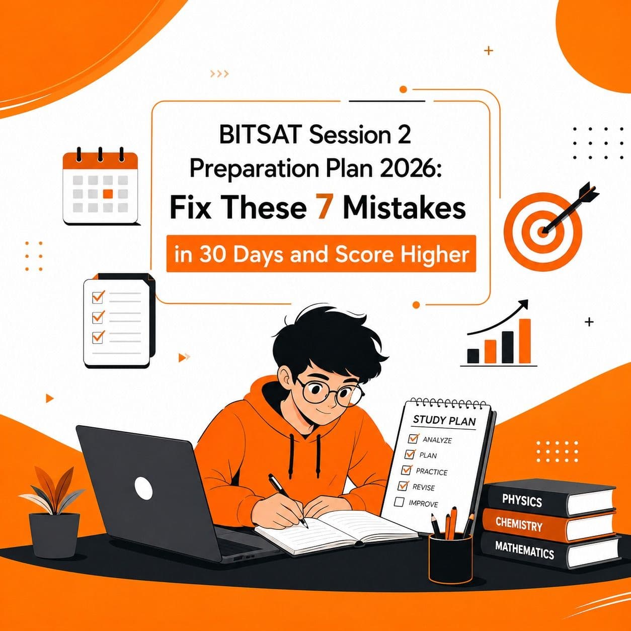 BITSAT Session 2 Preparation Plan 2026: Fix These 7 Mistakes in 30 Days and Score Higher