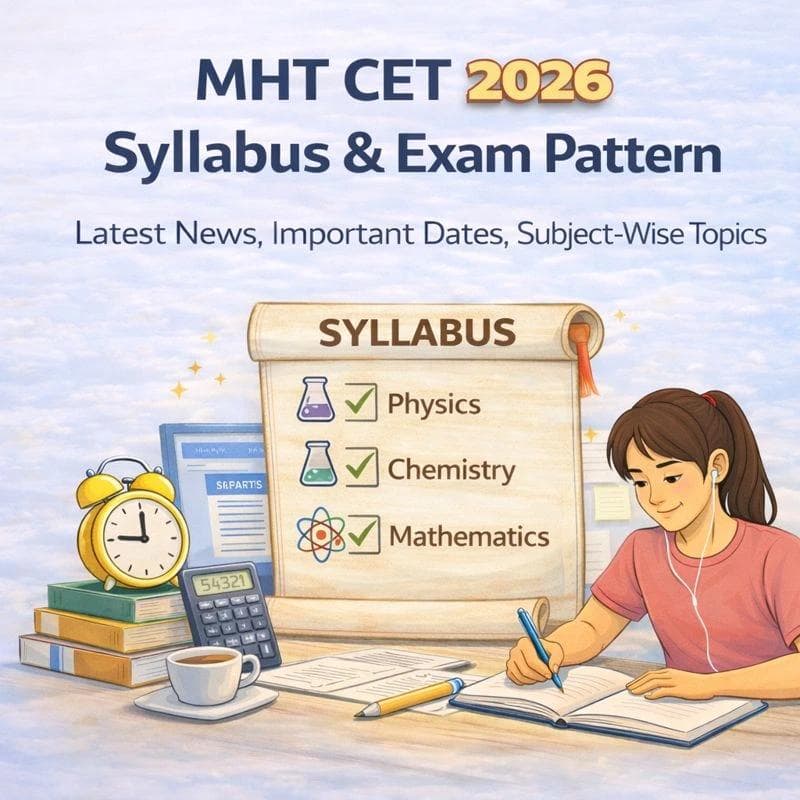 MHT CET 2026 Syllabus & Exam Pattern: Latest News, Important Dates, Subject-Wise Topics
