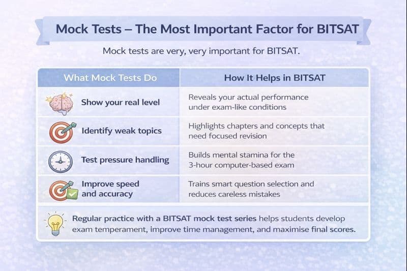 Mock Test - important factor for BITSAT