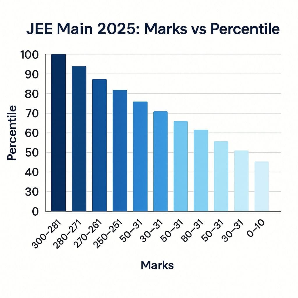 JEE Main Marks vs Percentile 2025: A Complete Analysis