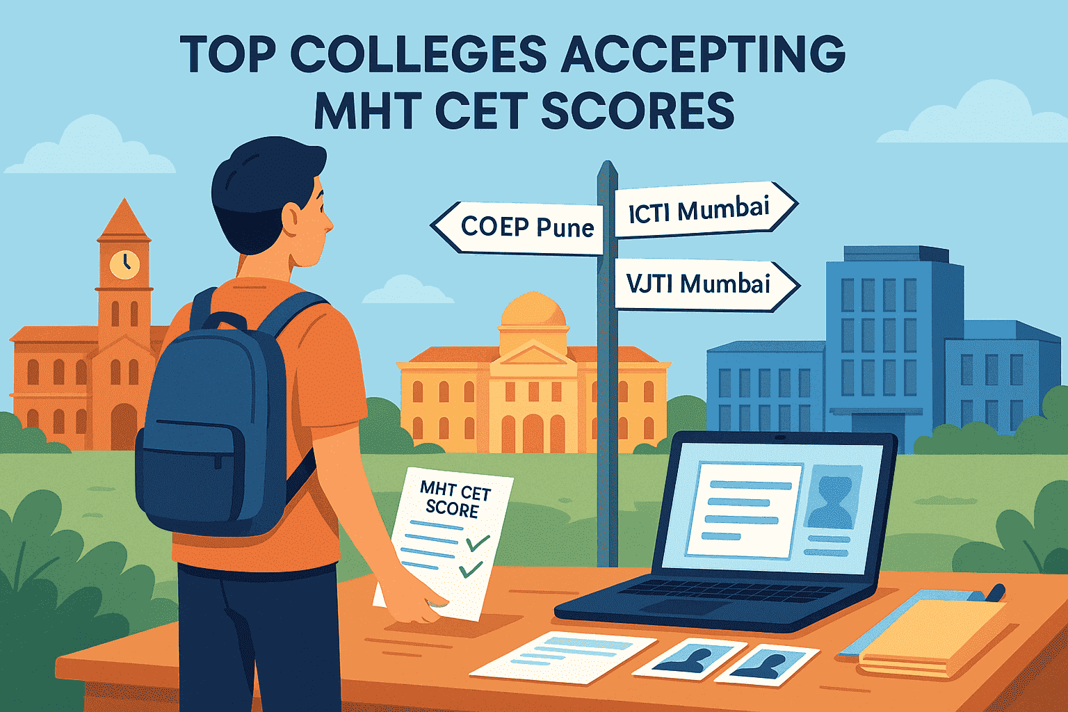 Colleges accepting MHT CET Scores