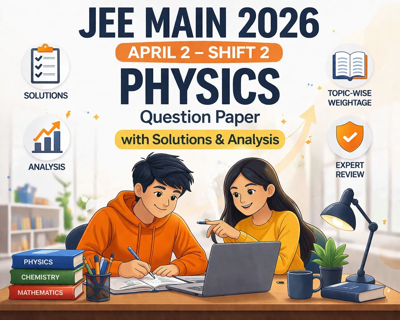JEE Main 2026 April 2 Shift 2 Physics Question Paper with Solutions & Analysis