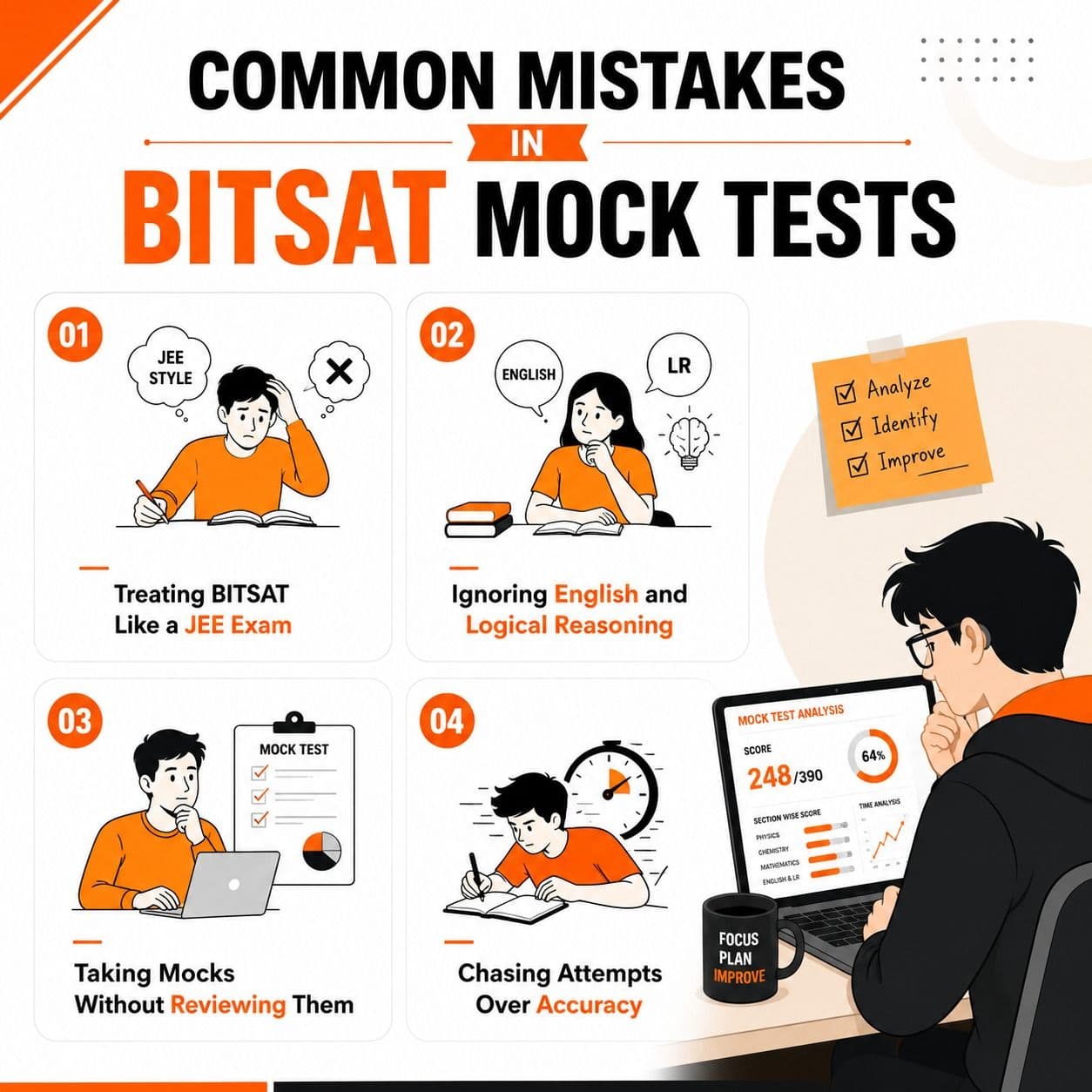 Common Mistakes in BITSAT Mock Tests