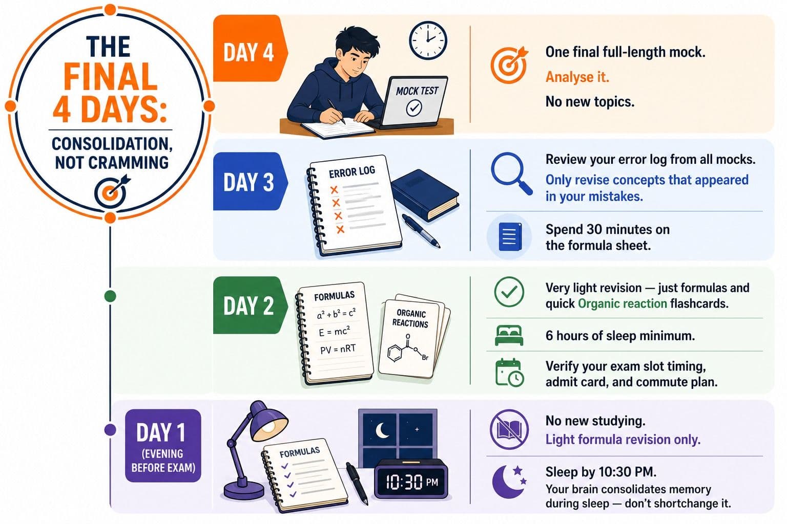 The Final 4 Days: Consolidation, Not Cramming