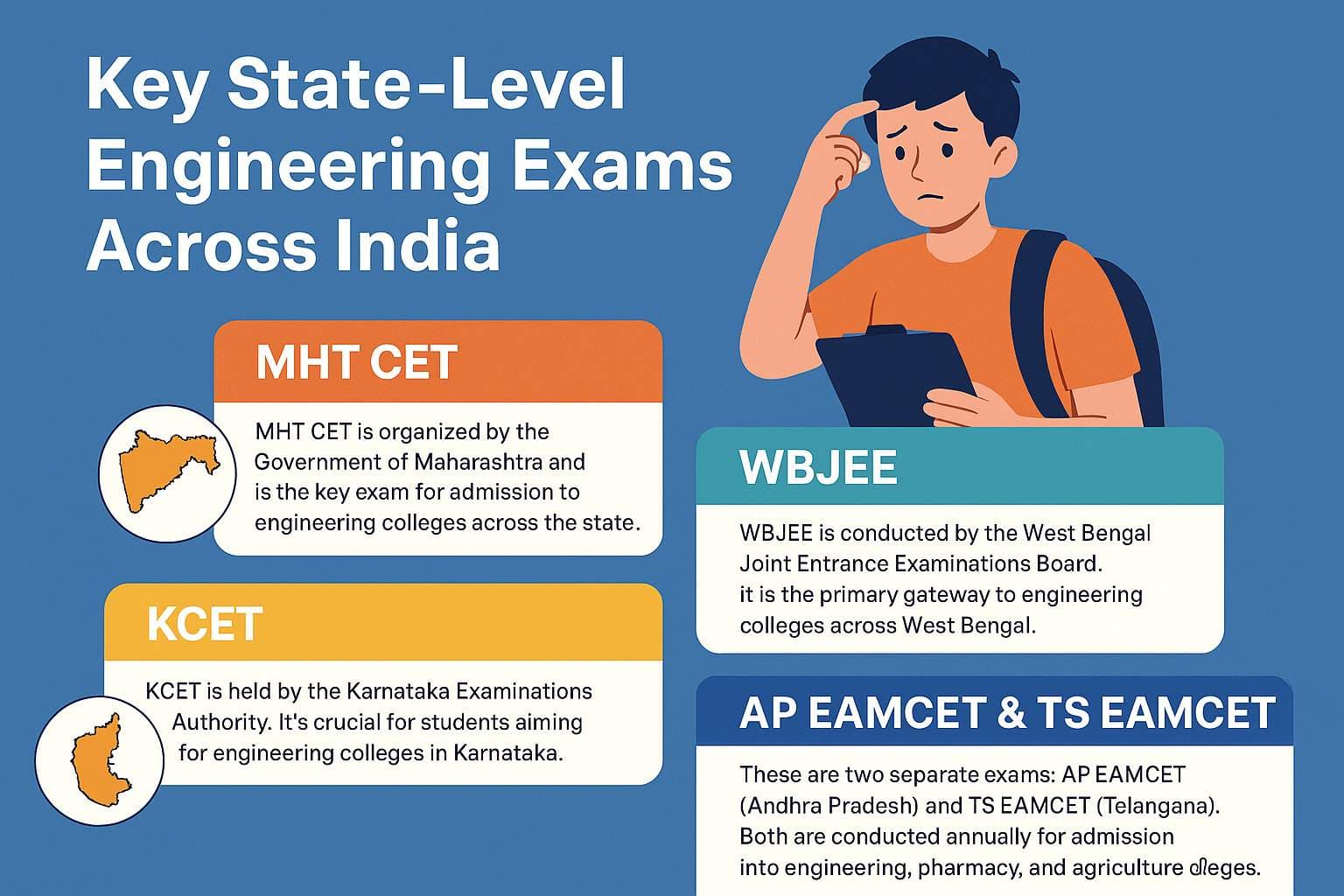 Key State-Level Engineering Exams Across India