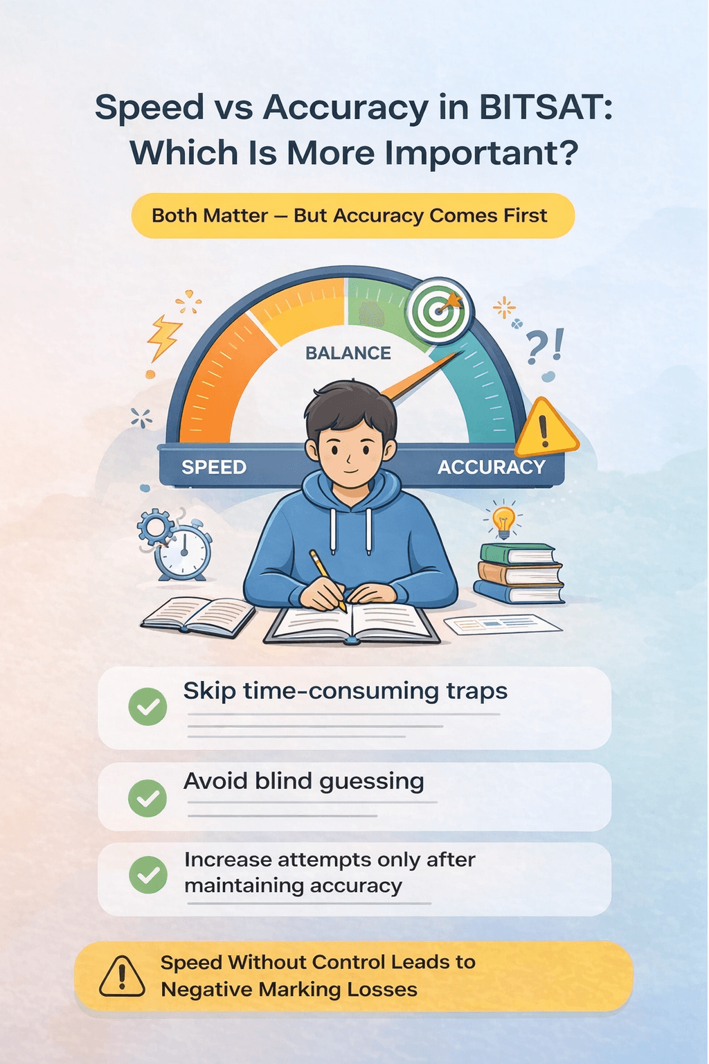 Speed vs Accuracy in BITSAT