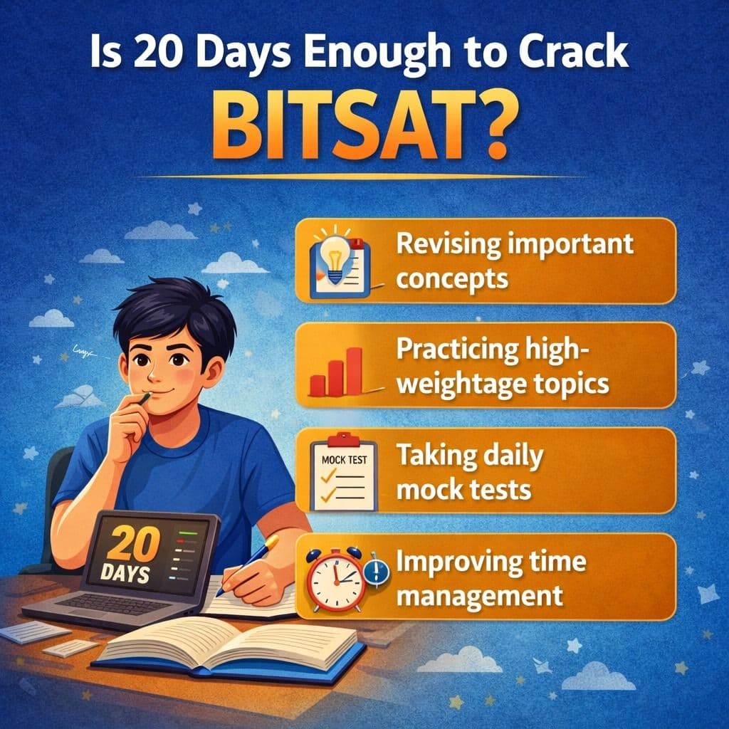 is 20 days Enough to Crack BITSAT?
