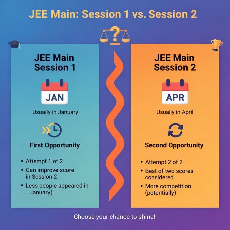 Jee Main session 1 vs Session 2