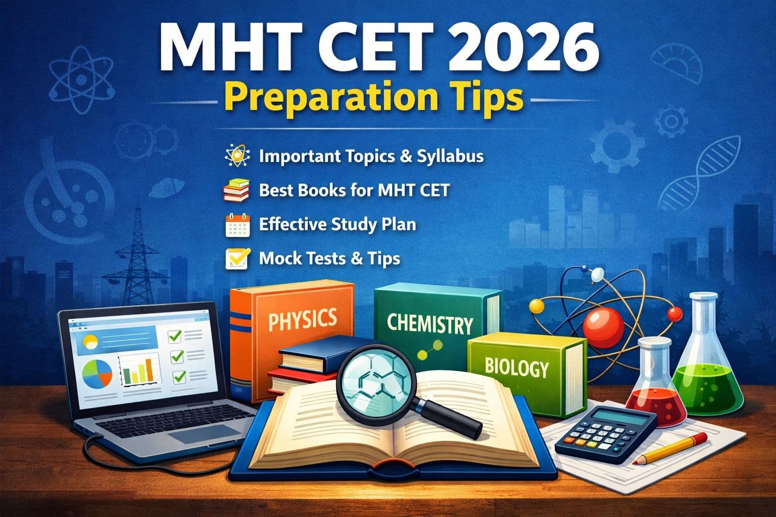 MHT CET 2026 Preparation Tips: Important Topics, Best Books & Study Plan