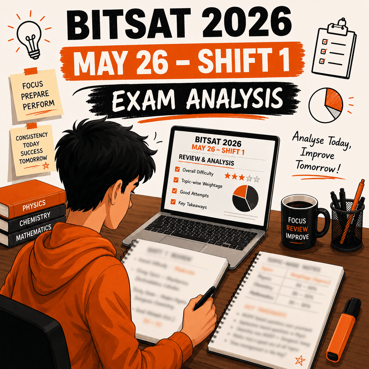 BITSAT 2026 May 26 Shift 1 Exam Analysis: Difficulty Level, Topic-Wise Weightage, Good Attempts