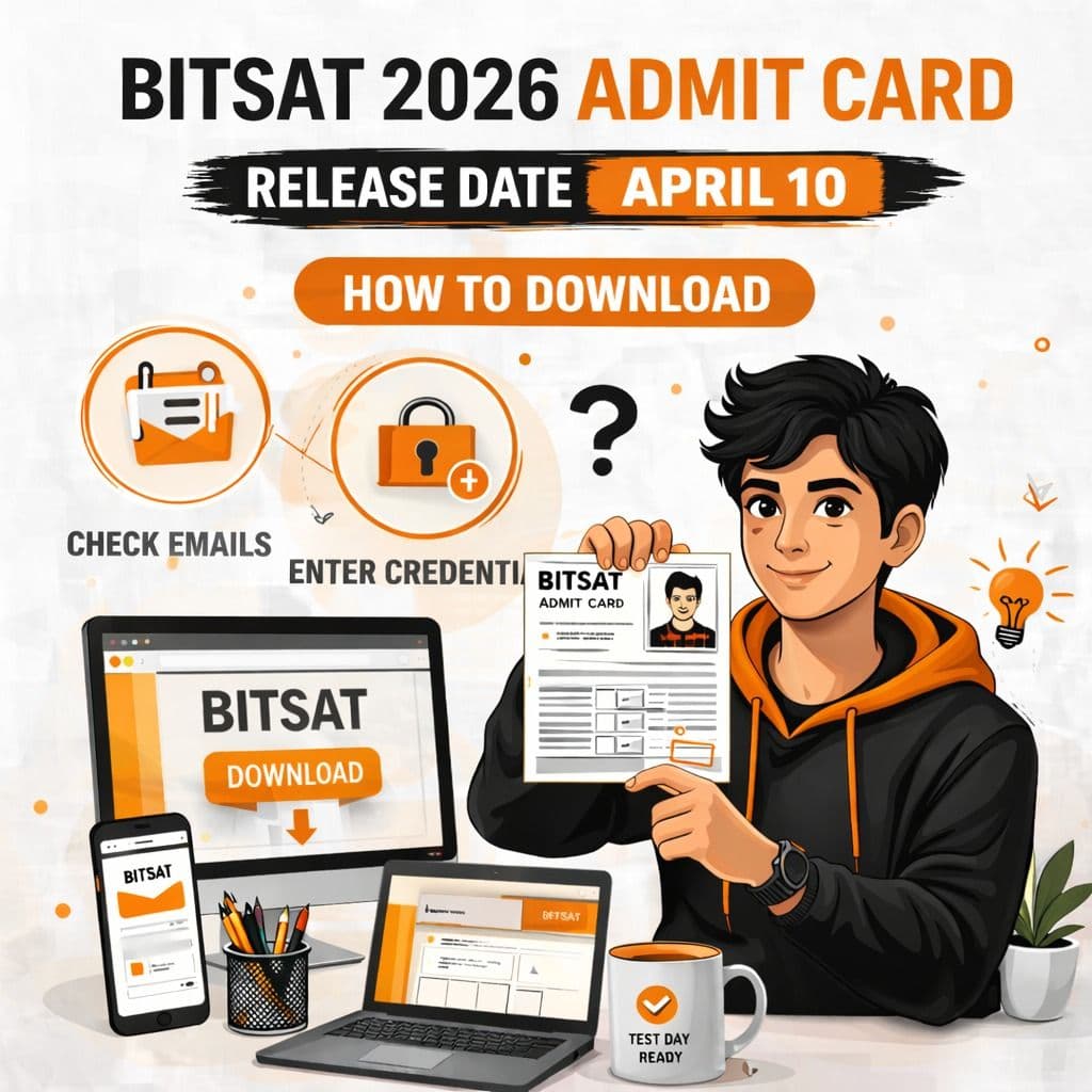 BITSAT 2026 Admit Card Download — Released Today, April 10