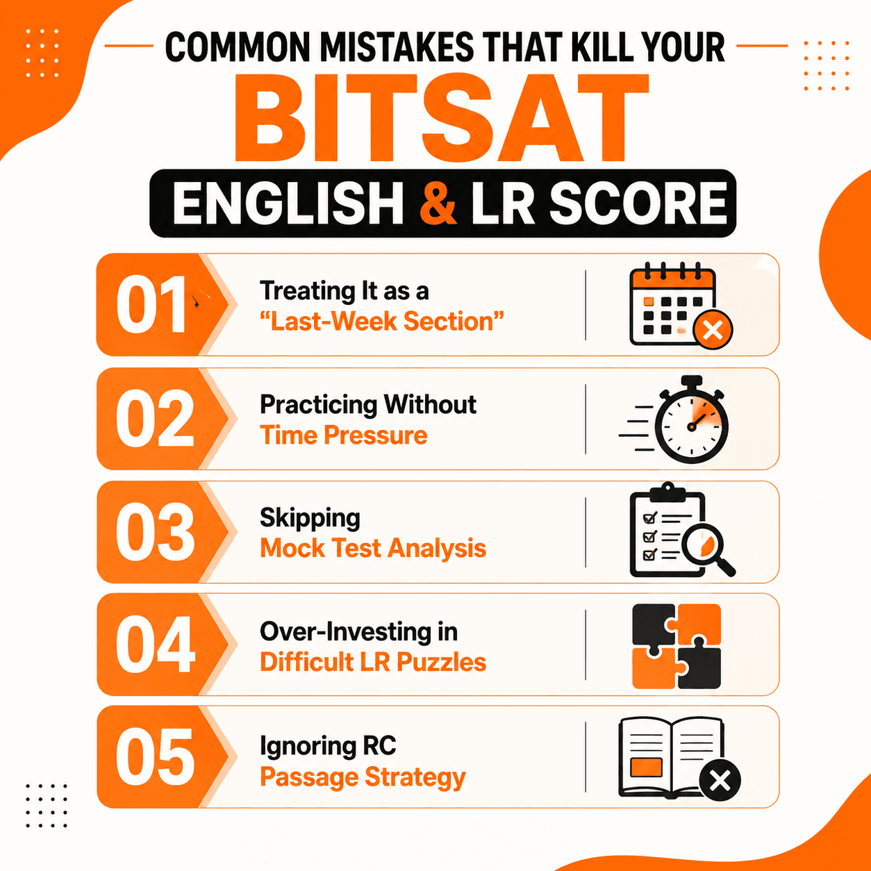 Common Mistakes That Kill Your BITSAT English & LR Score