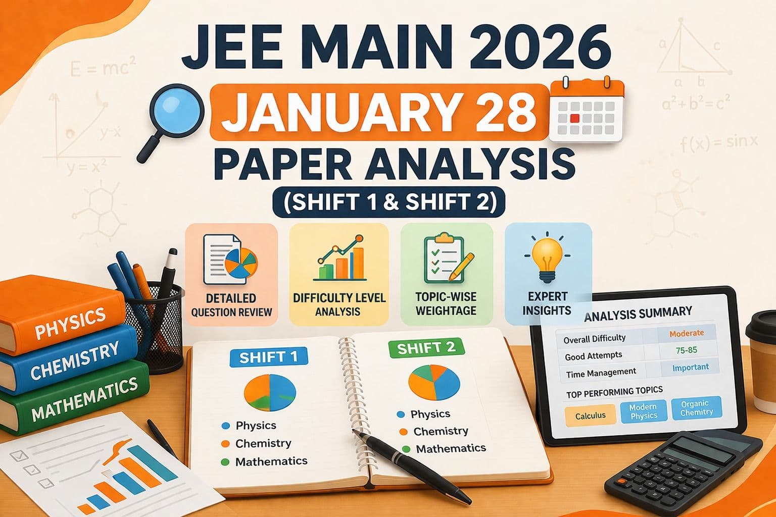 JEE Main 2026 January 28 Paper Analysis (Shift 1 & Shift 2)