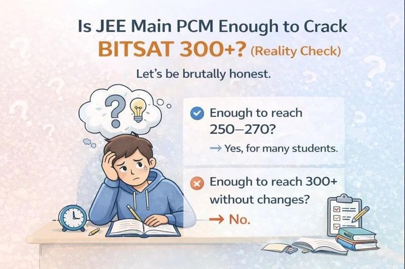 JEE main PCM enough to crack