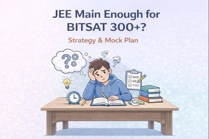 Is JEE Main Enough for BITSAT 300+? Reality, Strategy & Mock Plan
