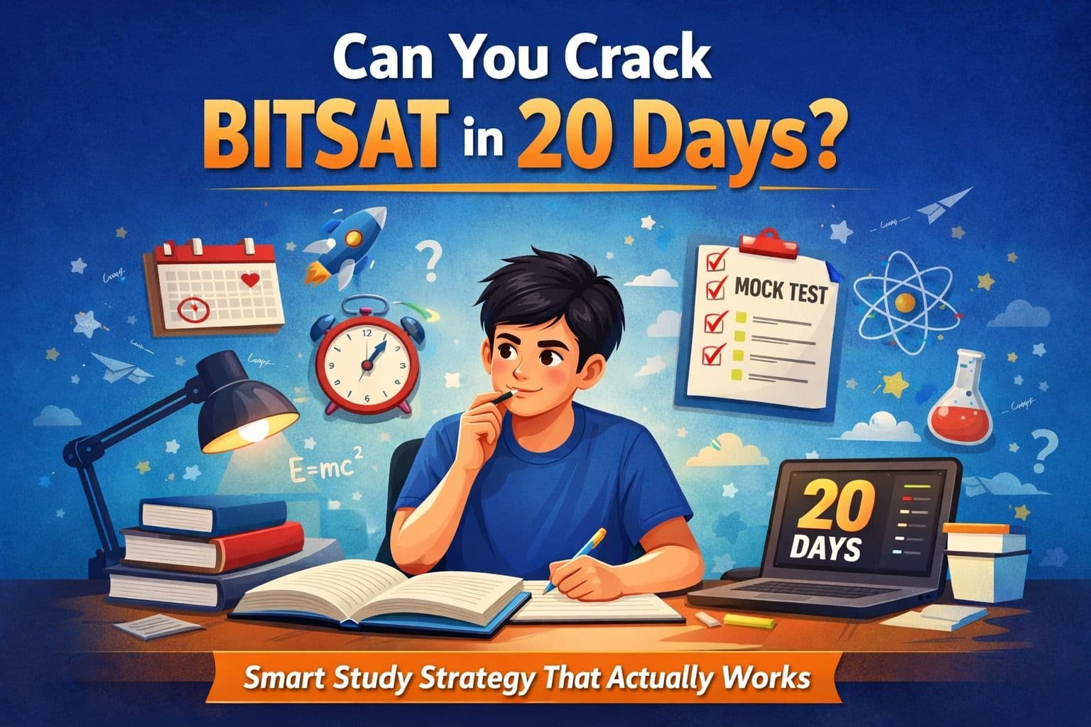 Can You Crack BITSAT in 20 Days? Smart Study Strategy That Actually Works